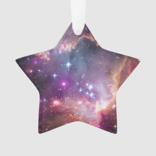 Outer Space Purple Nebulae Cool Astronomy Holiday Ornament