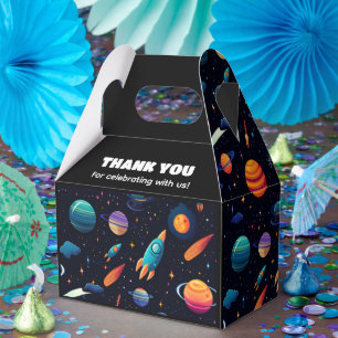 Outer Space Rocket Party Favour Box