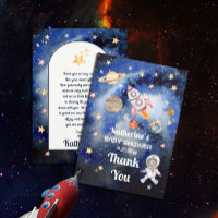 Outer Space Rocket Planets Boy Baby Shower