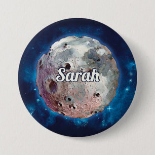 Outer Space Rocket Planets Galaxy Guest Button