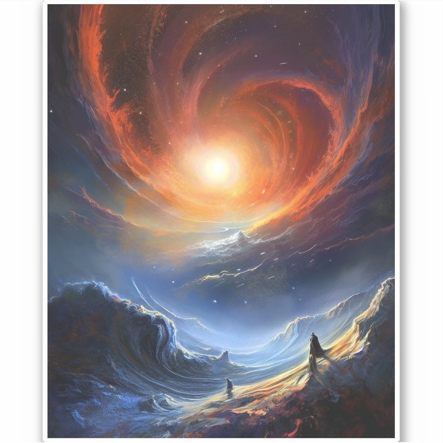 Outer Space Sci Fi Landscape Art (Front)
