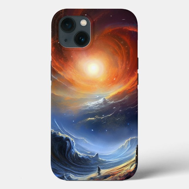 Outer Space Sci Fi Landscape Art Case-Mate iPhone Case (Back)