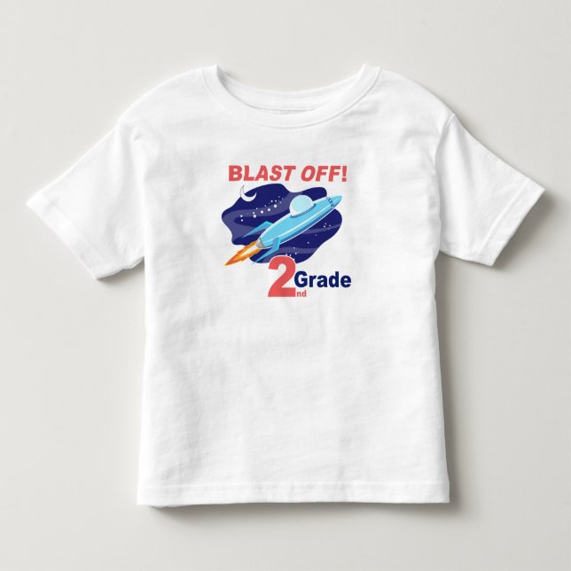 Outer Space Second Grade Toddler T-Shirt (Front)
