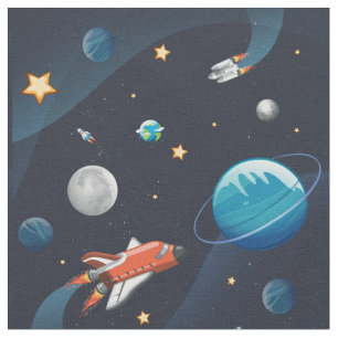 Outer Space Shuttle Travel in the Galaxy Fabric