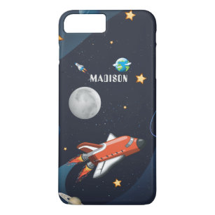 Outer Space Shuttle Travel Moon Stars Personalised Case-Mate iPhone Case