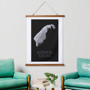 Outer Space, Solar System, Asteroid Belt, IDA 243 Hanging Tapestry
