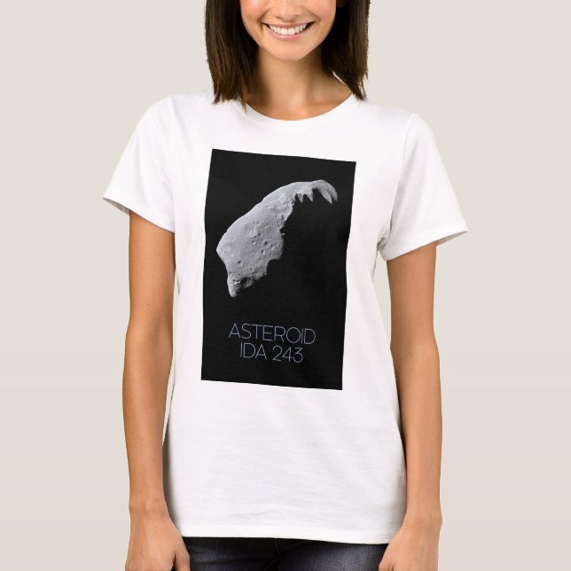 Outer Space, Solar System, Asteroid Belt, IDA 243 T-Shirt (Front)