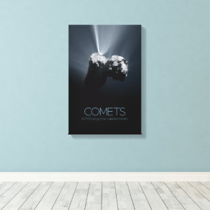Outer Space, Solar System, Cosmos, Comets, 67P Canvas Print