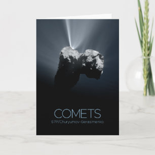 Outer Space, Solar System, Cosmos, Comets, 67P Card
