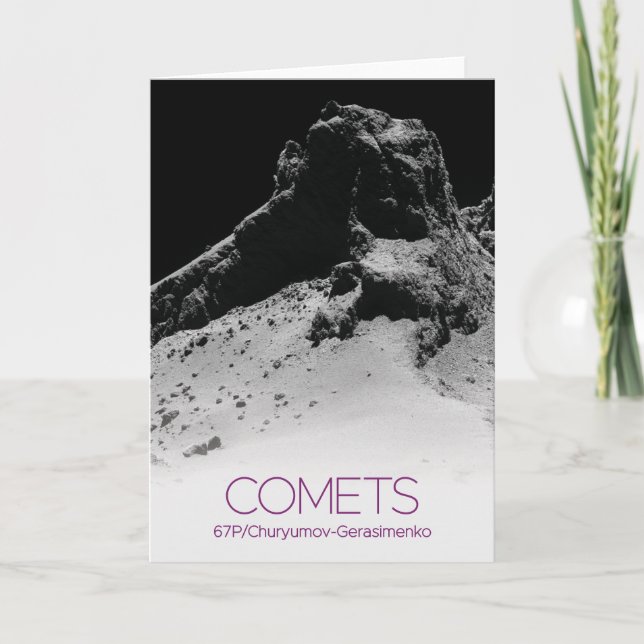 Outer Space, Solar System, Cosmos, Comets, 67P Card (Front)