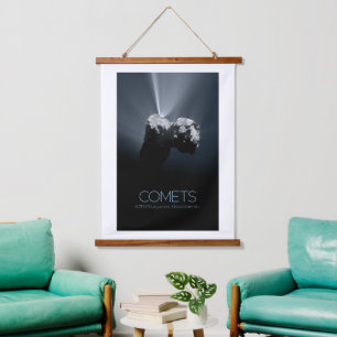 Outer Space, Solar System, Cosmos, Comets, 67P Hanging Tapestry