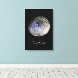 Outer Space, Solar System, Dwarf Planet Ceres Canvas Print