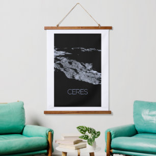 Outer Space, Solar System, Dwarf Planet Ceres Hanging Tapestry