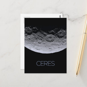 Outer Space, Solar System, Dwarf Planet Ceres Postcard