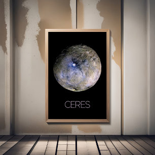 Outer Space, Solar System, Dwarf Planet Ceres Poster