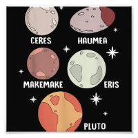 Outer Space Solar System Dwarf Planet For Kids