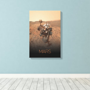 Outer Space, Solar System, Planet Mars, Curiosity Canvas Print