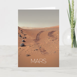 Outer Space, Solar System, Planet Mars, Curiosity Card
