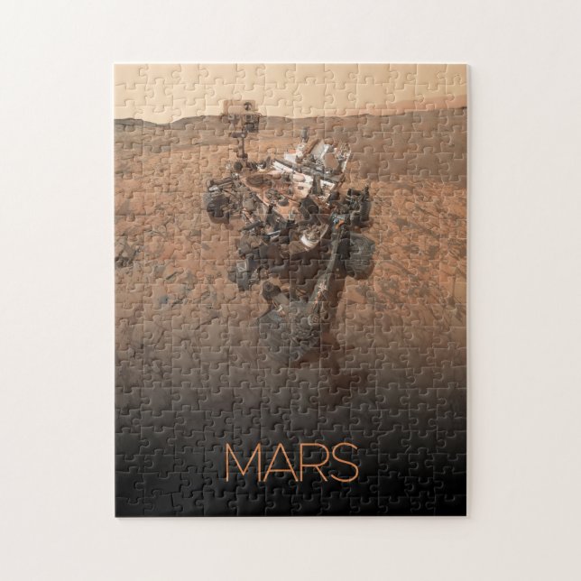 Outer Space, Solar System, Planet Mars, Curiosity Jigsaw Puzzle (Vertical)