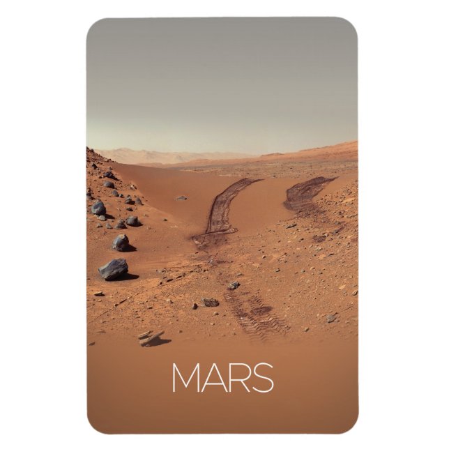 Outer Space, Solar System, Planet Mars, Curiosity Magnet (Vertical)