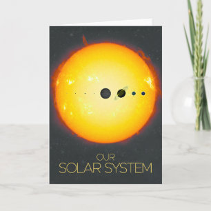 Outer Space, Solar System, The Sun and Planets Card