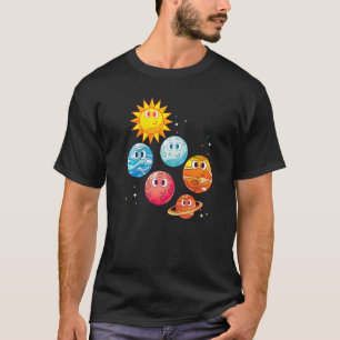 Outer Space Sun Astronomy Space Travel Cute Planet T-Shirt