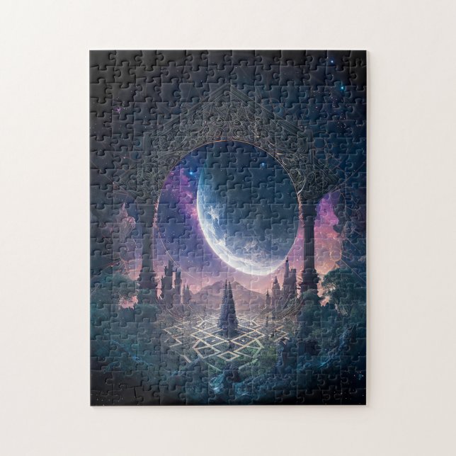 Outer Space Surreal Fantasy Art Jigsaw Puzzle (Vertical)