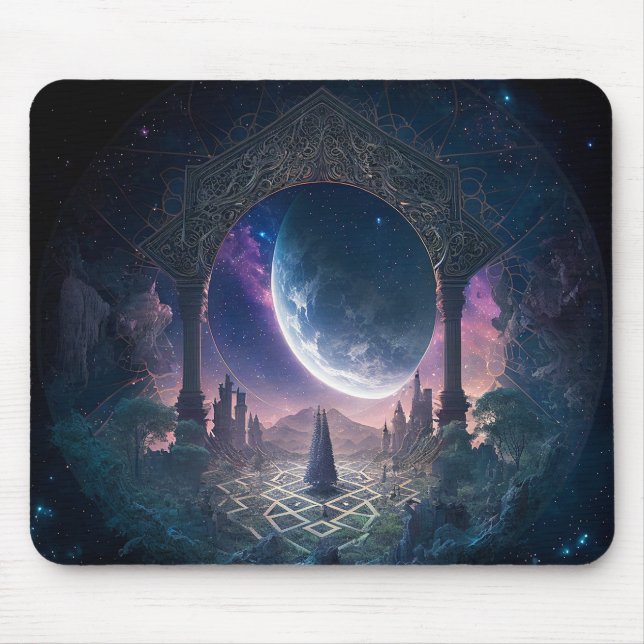 Outer Space Surreal Fantasy Art Mouse Mat (Front)