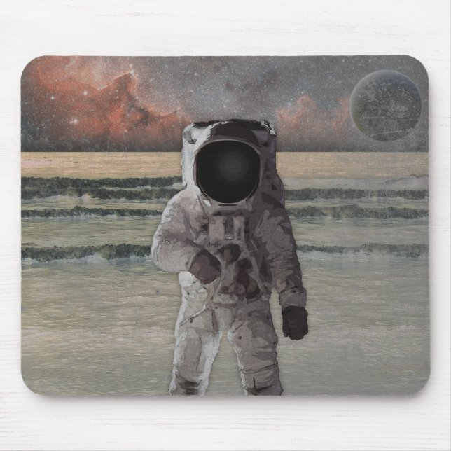 Outer Space Travel Adventure Mouse Mat (Front)