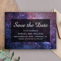 Outer Space Universe Galaxy Wedding