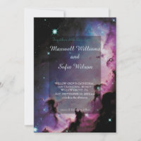 Outer Space Universe Purple Galaxy Wedding All In