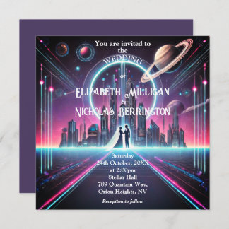 Outer Space Wedding Invitation