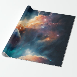 Outer Space Wrapping Paper
