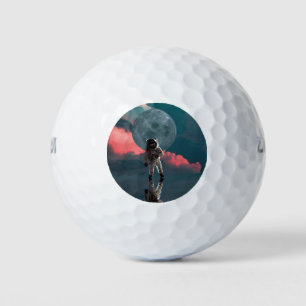 Outerspace Astronaut Art Space Suit Clipart Golf Balls