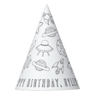 Outerspace Birthday Party Hat