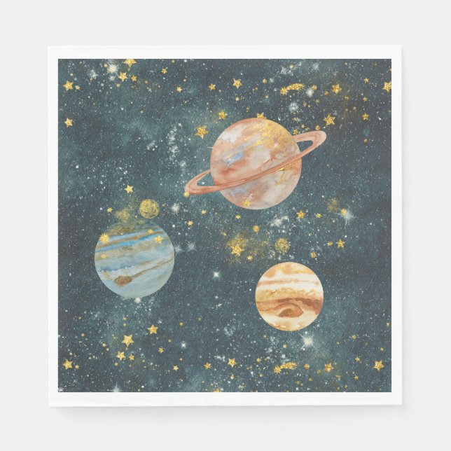 Outerspace Party Napkins (Front)