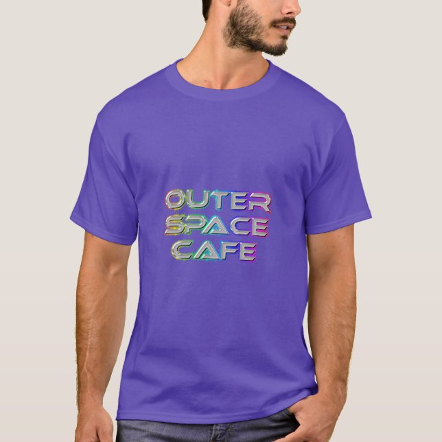 OuterSpaceCafe t-shirt - logo - colour choice (Front)