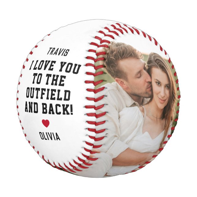 Outfield Custom Baseball Gift (Angled)