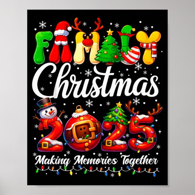 Outfit Pajamas Funny Family Matching Christmas 202 Poster (Front)