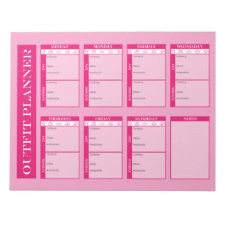 Outfit Planner Tear-Away Notepad