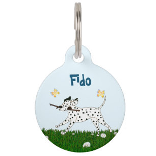 Outgoing Dalmatian Dog Lover Pet Tag