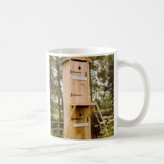 outhouse coffee mug
