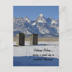 Outhouse Deluxe Postcard