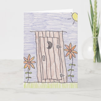 Outhouse Greeting Card