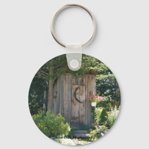Outhouse in Maine Keychain