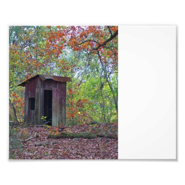 Outhouse in thr Fall Photo Print (Front)