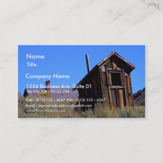 Outhouses Bodie Business Card