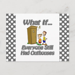 Outhouses Postcard