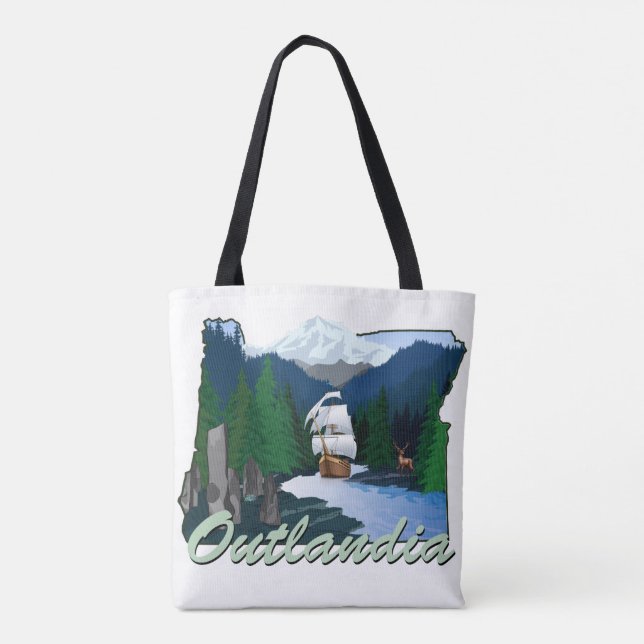 Outlandia Logo Tote - Shoulder Bag (Back)