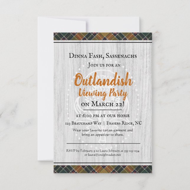 Outlandish Viewing Party Invitation (Front)